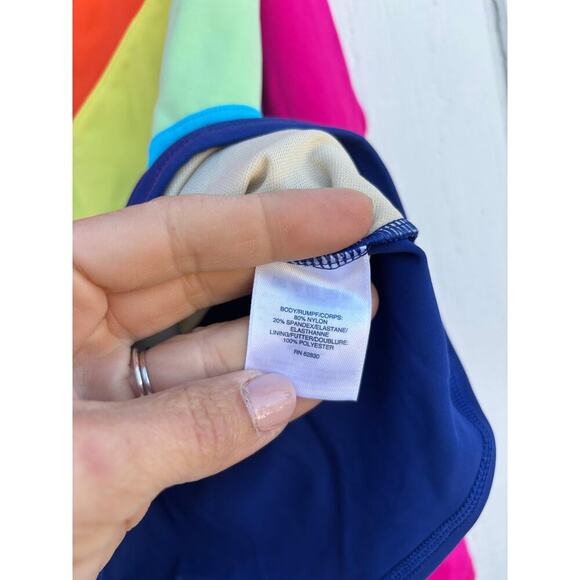 Lands' End Long‎ Sleeve Swim Top, Rash Guard, UPF, Size Girls M (8-10) - Picture 2 of 4